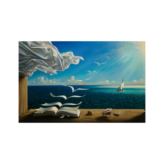 EL LIBRO EN LAS OLAS DEL VELERO