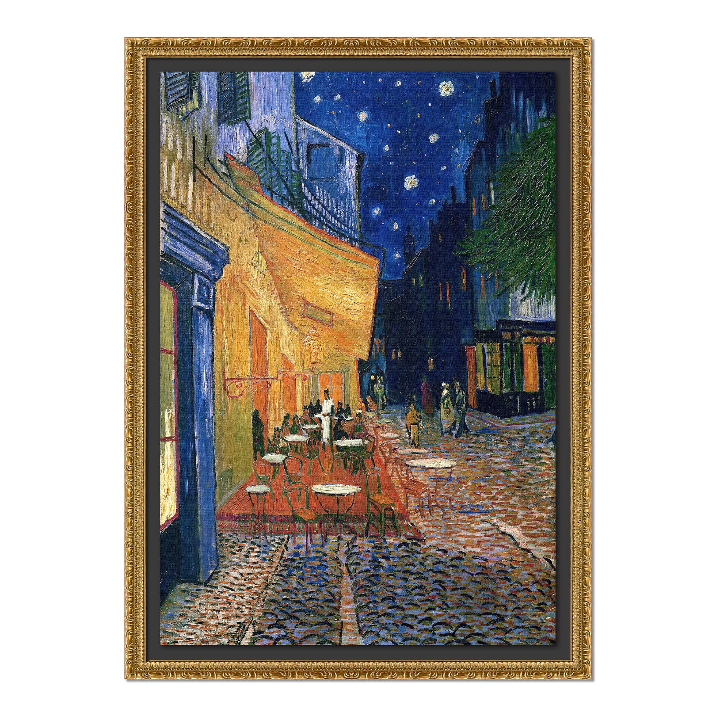 TERRAZA DE CAFÉ POR LA NOCHE