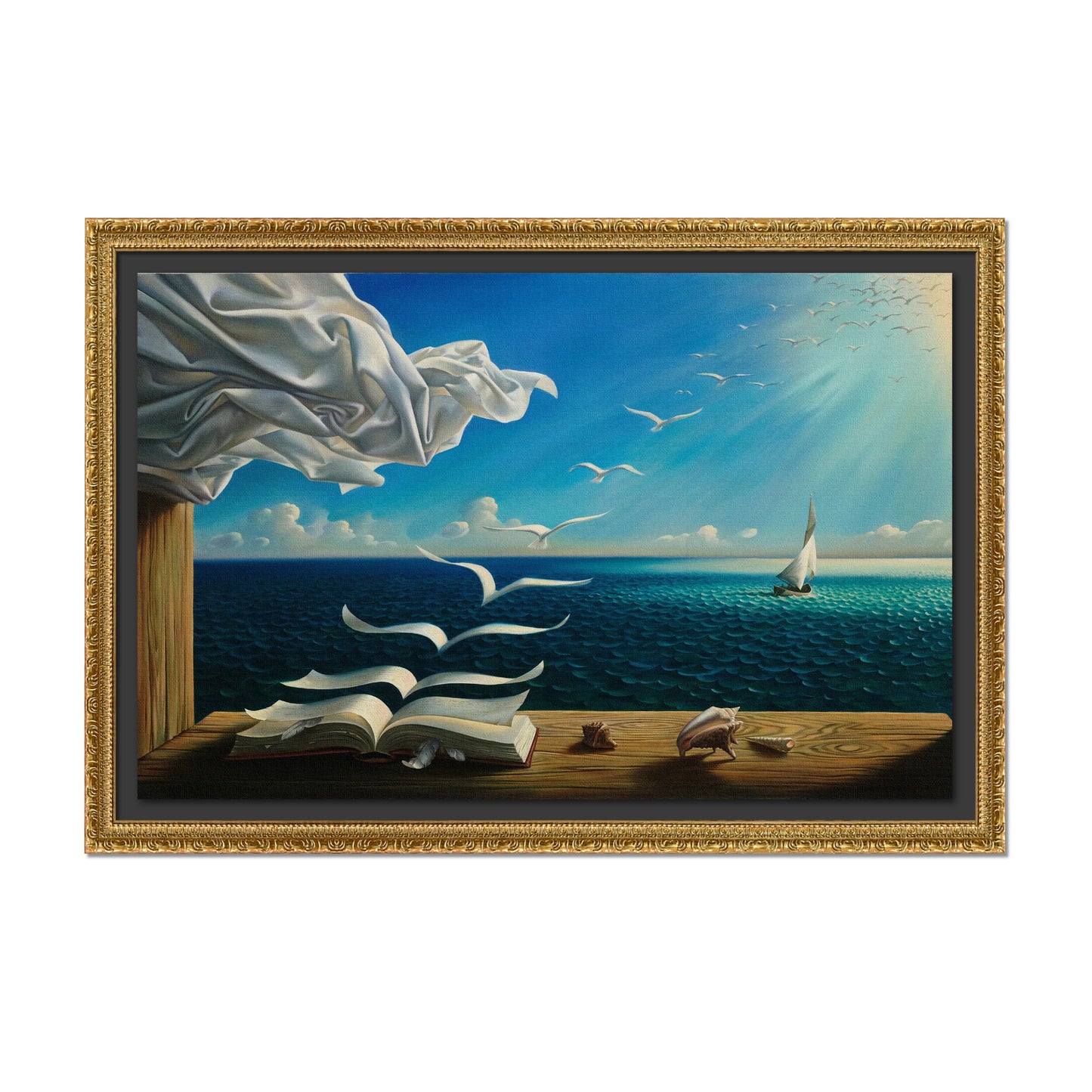 EL LIBRO EN LAS OLAS DEL VELERO