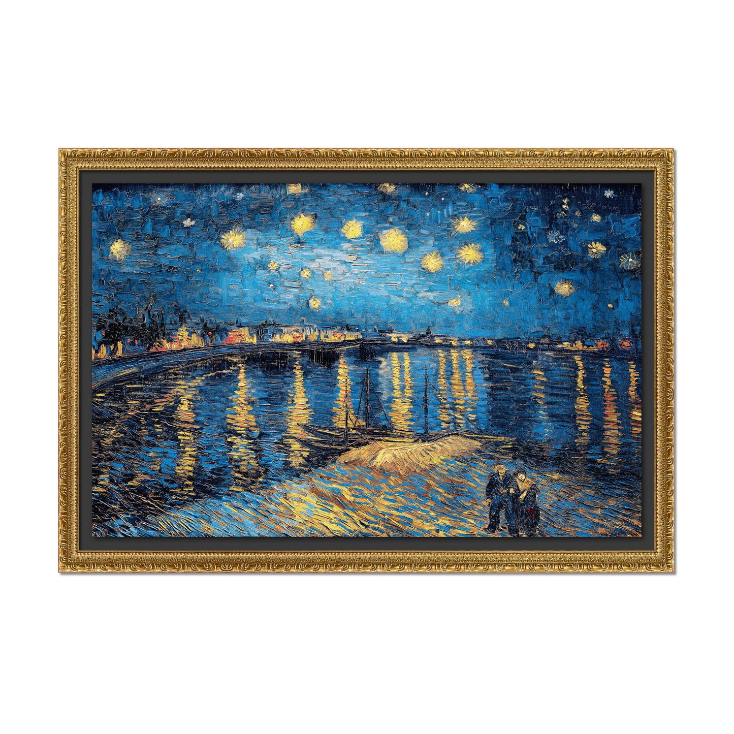 NOCHE ESTRELLADA SOBRE EL RÓDANO