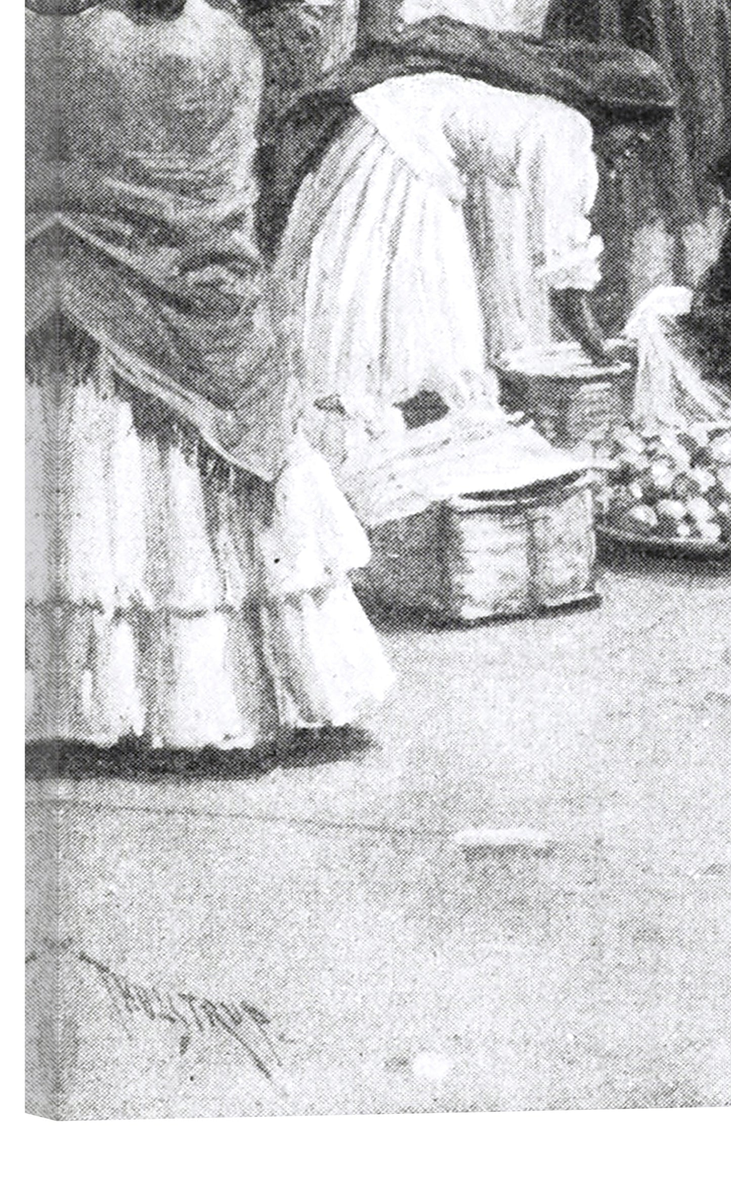 MERCADO EN LA PLAZA DE LA CIUDAD DE ASUNCIÓN 1891 MUJERES CON VESTIMENTA TRADICIONAL