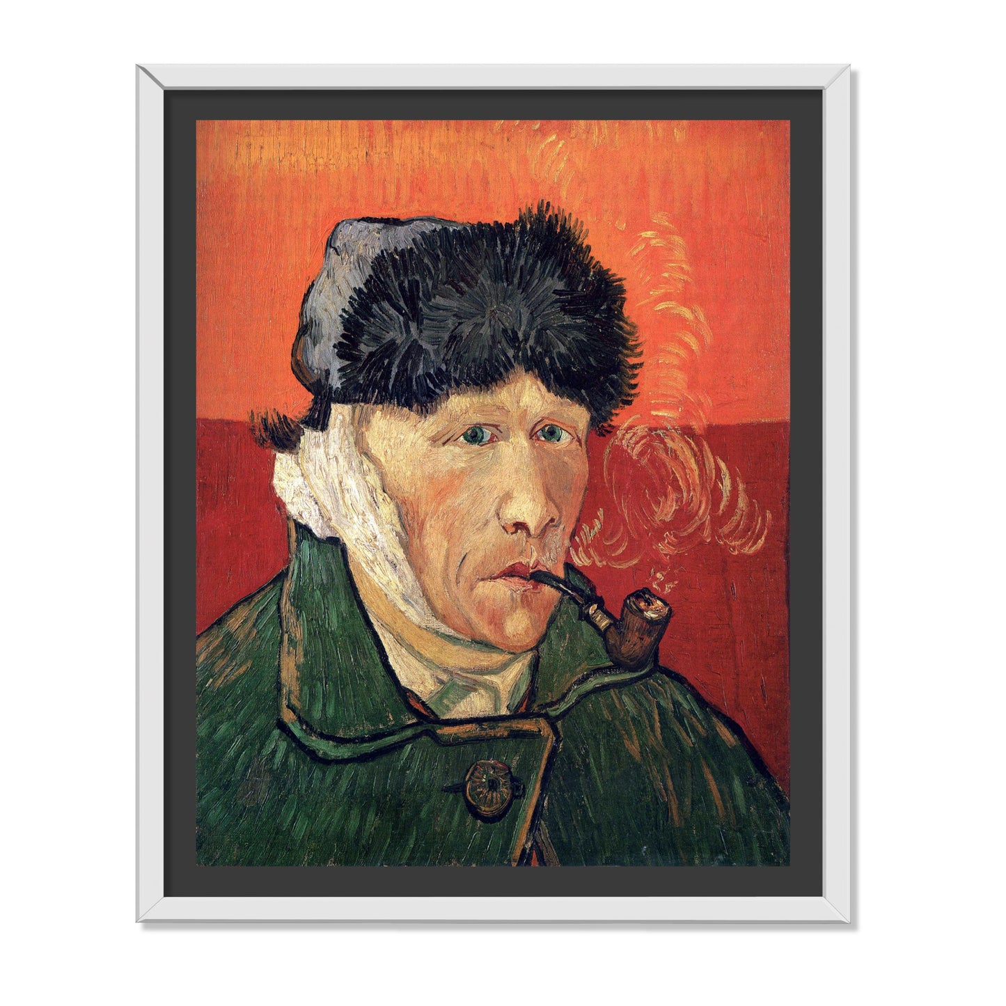 AUTORRETRATO CON LA OREJA VENDADA Y PIPA