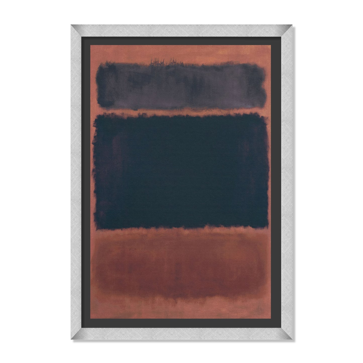 NEGRO SOBRE ROJO OSCURO