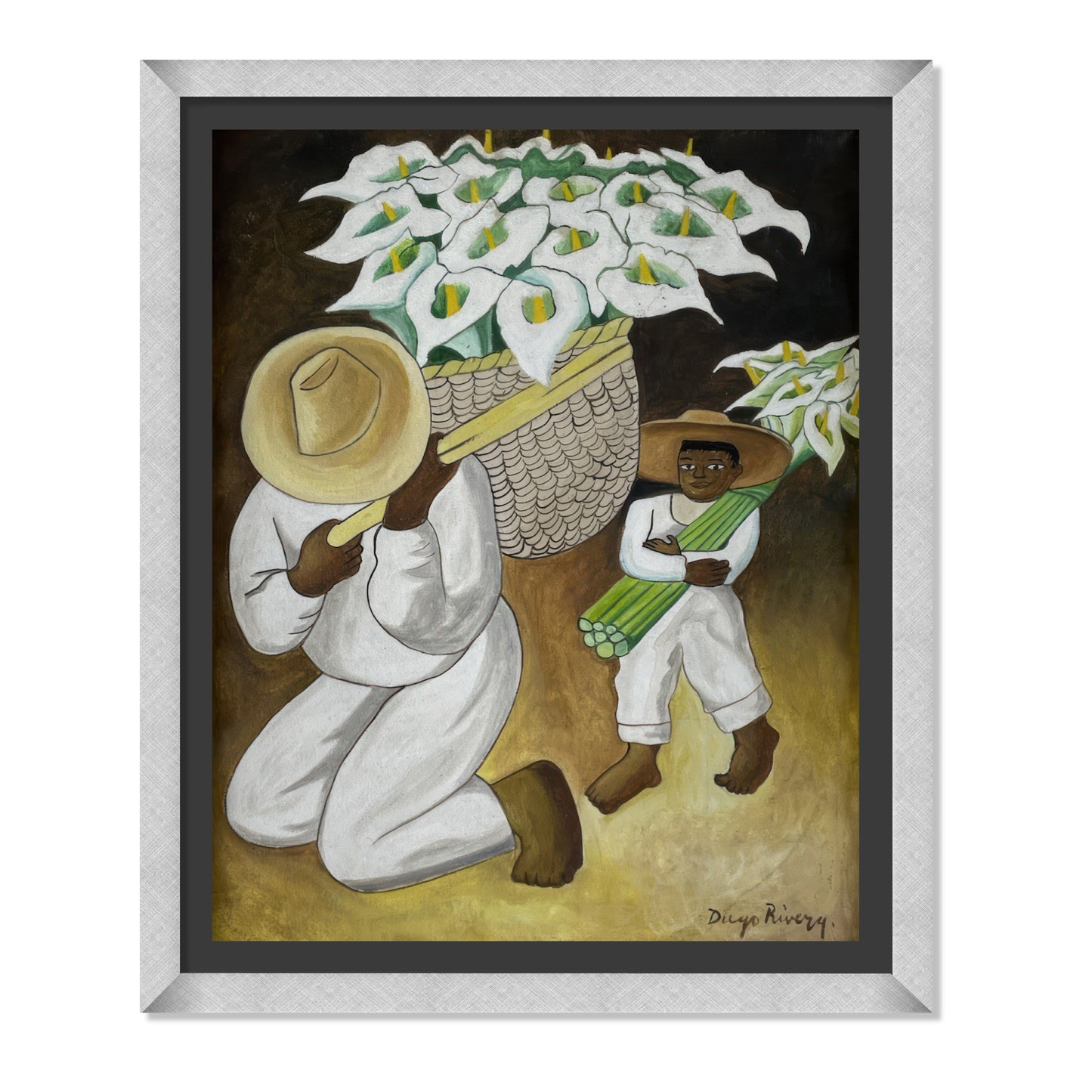 VENDEDOR DE ALCATRACES CON NIÑO