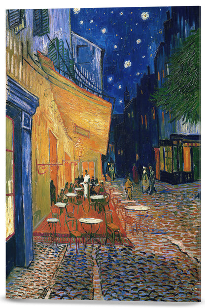 TERRAZA DE CAFÉ POR LA NOCHE