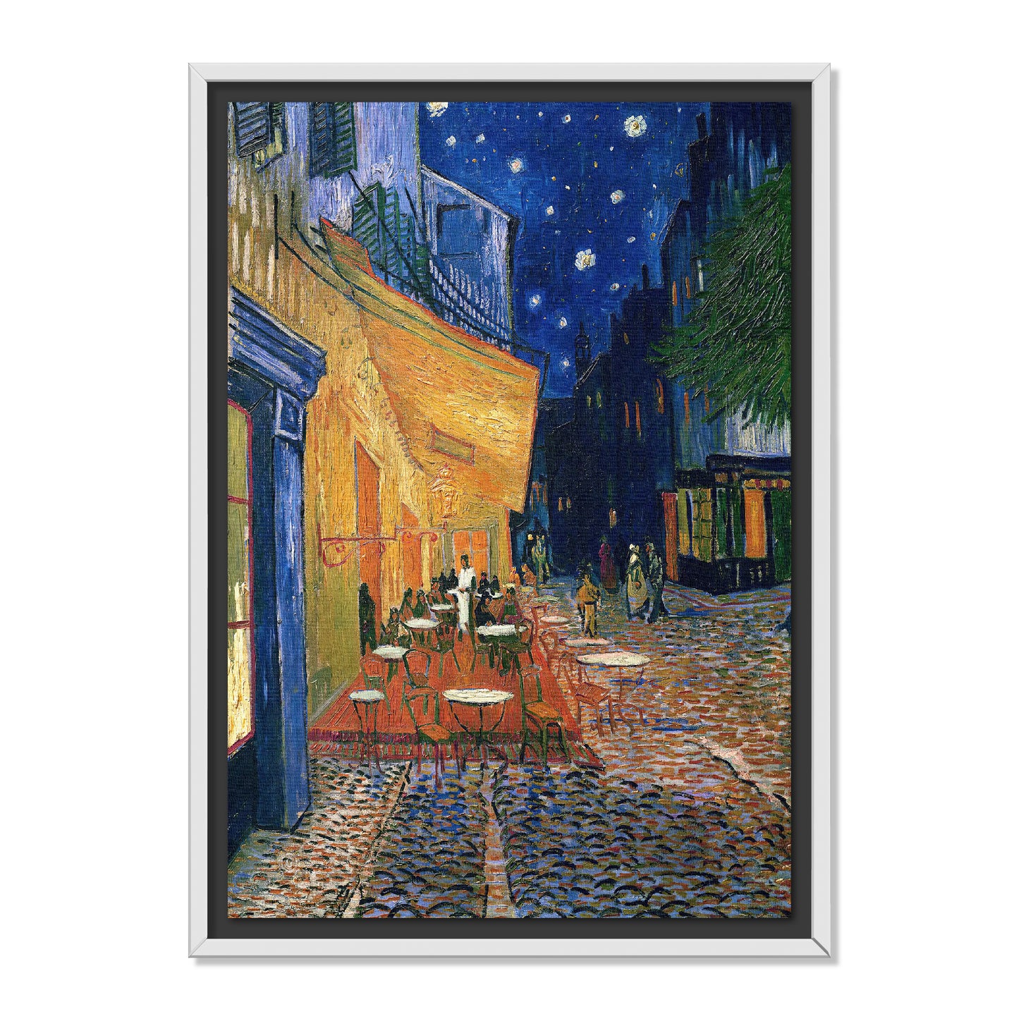 TERRAZA DE CAFÉ POR LA NOCHE