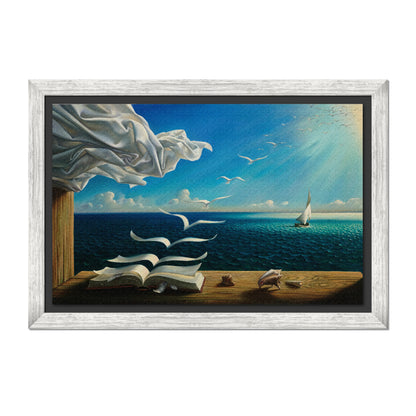 EL LIBRO EN LAS OLAS DEL VELERO
