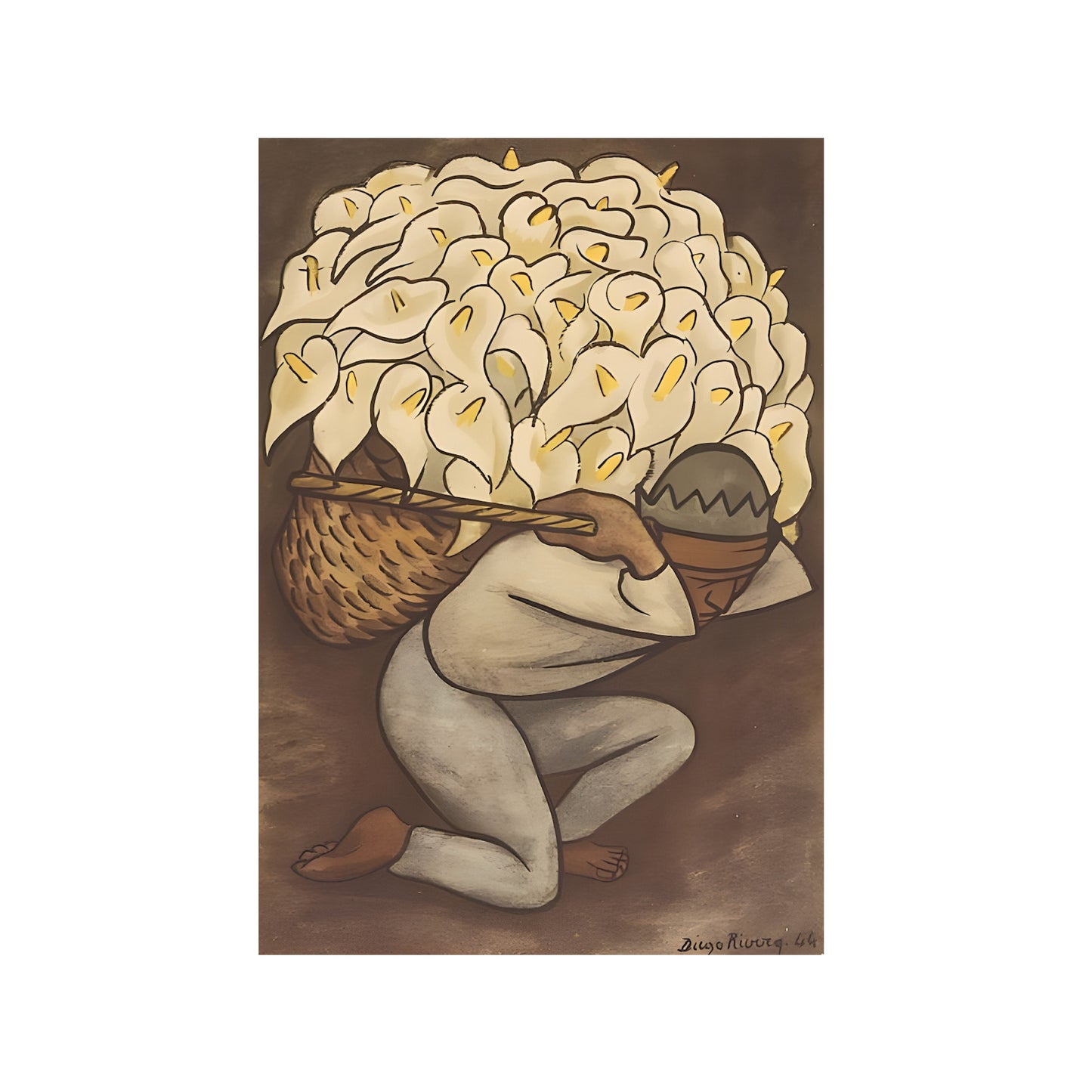 HOMBRE CARGANDO ALCATRACES