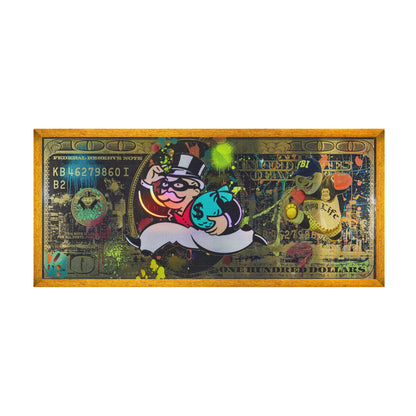 GOLD MONOPOLY 100 DOLLAR