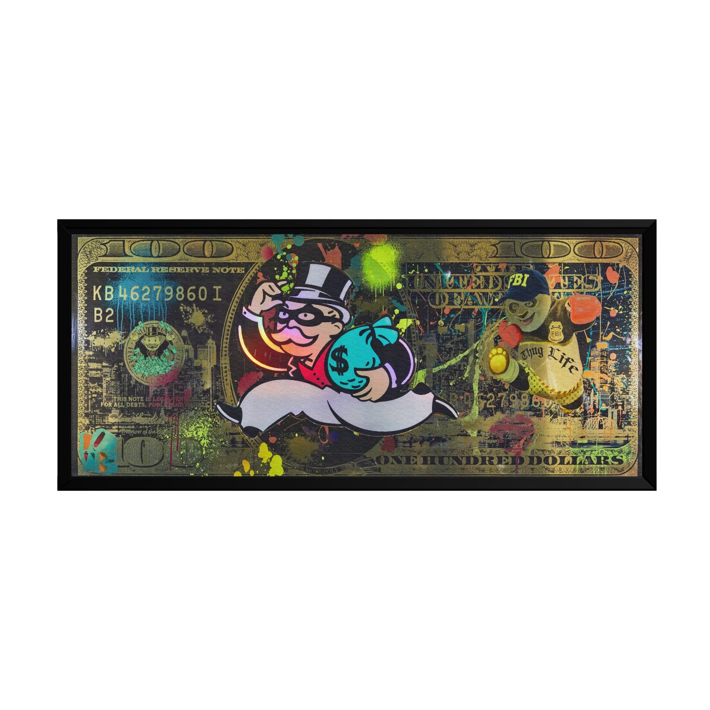 GOLD MONOPOLY 100 DOLLAR