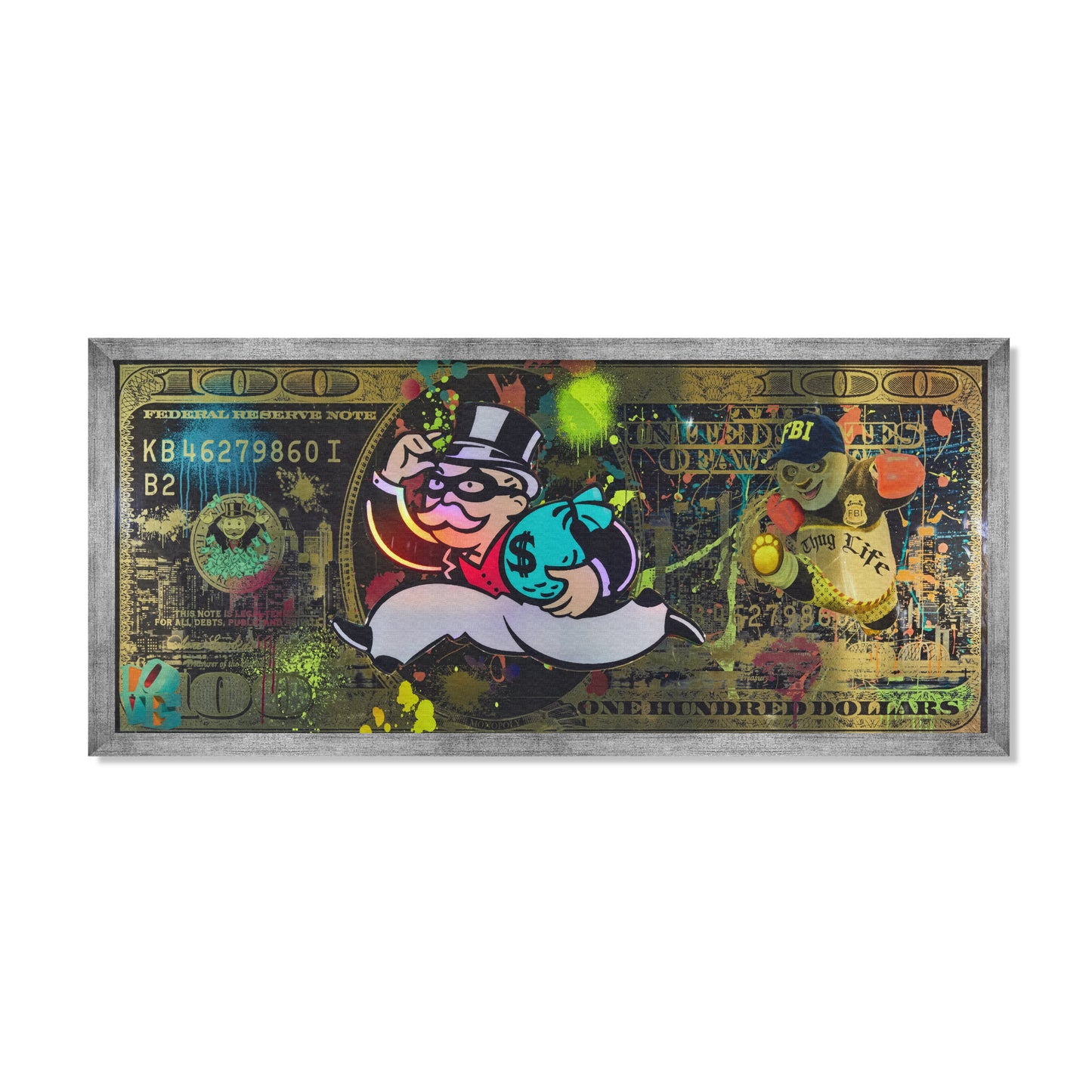 GOLD MONOPOLY 100 DOLLAR