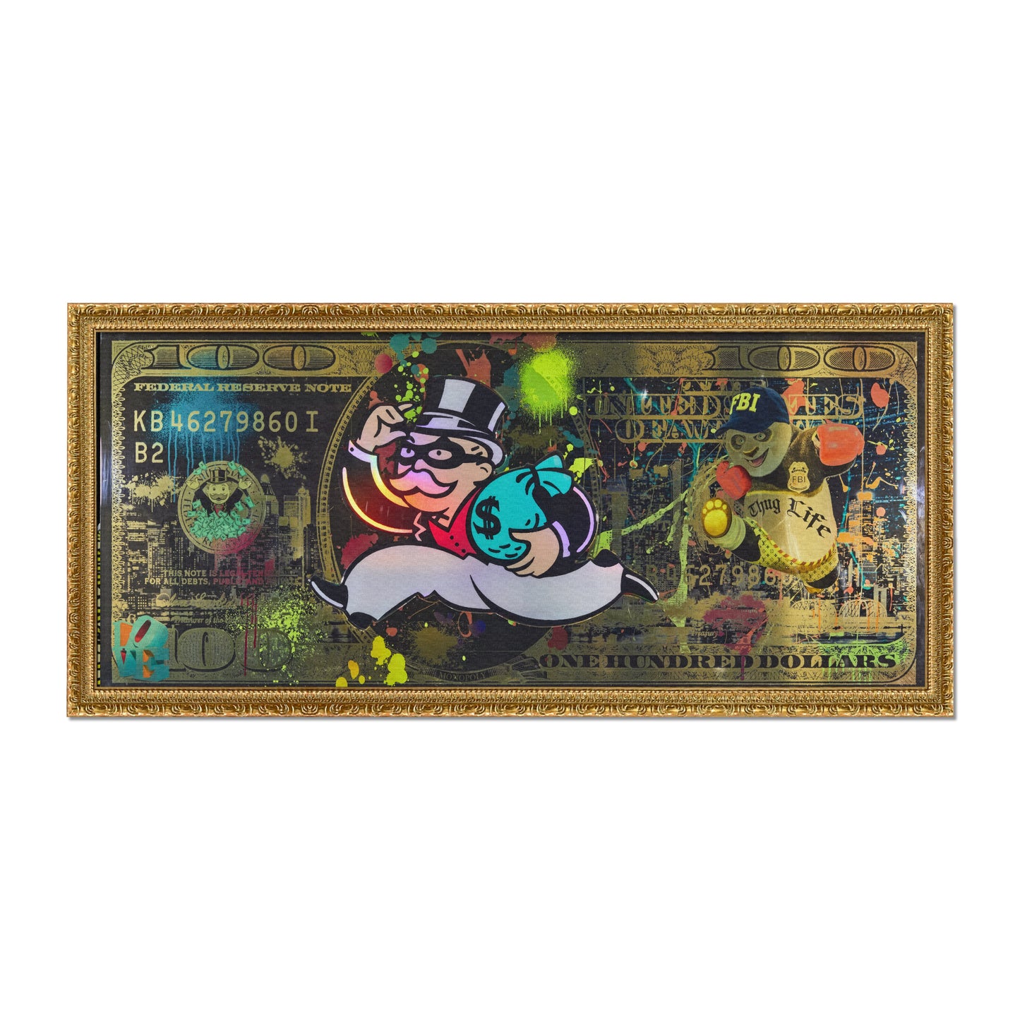 GOLD MONOPOLY 100 DOLLAR