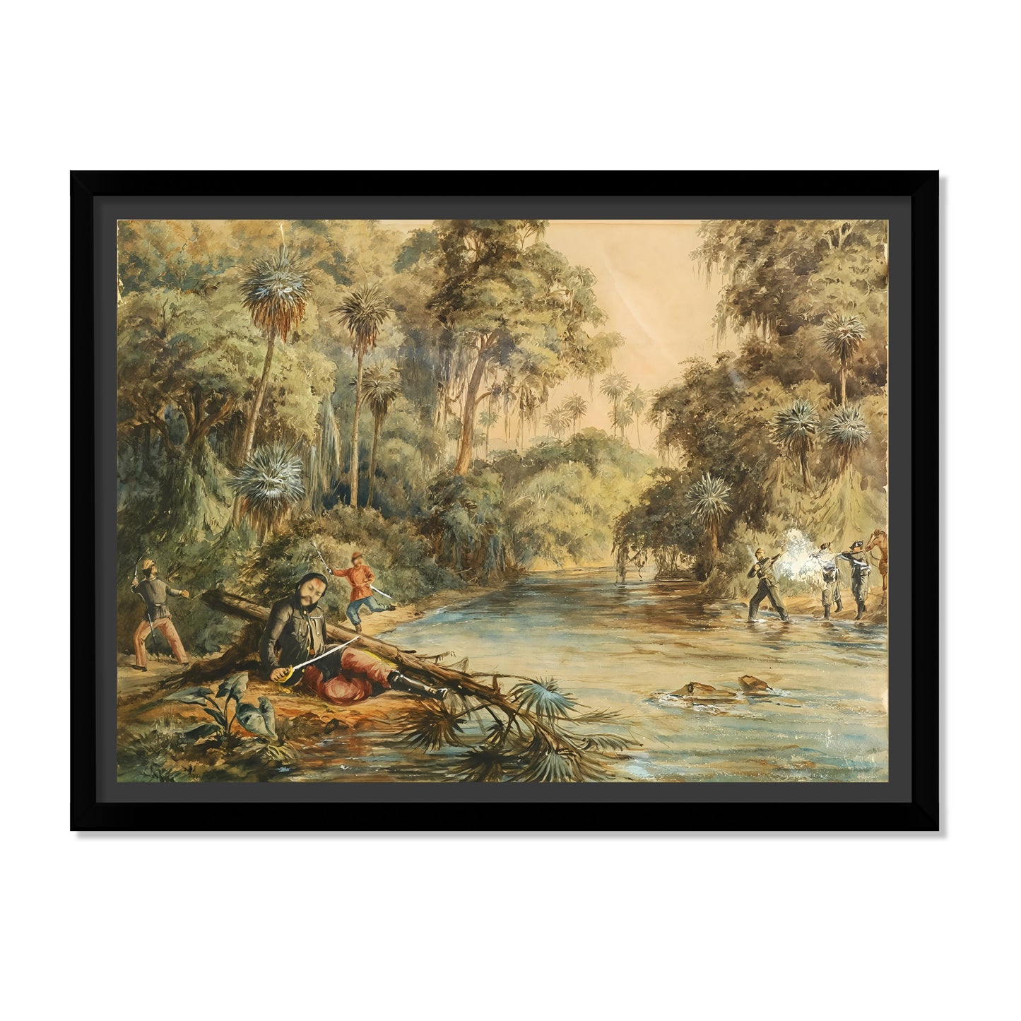 MUERTE DE LÓPEZ EN RÍO AQUIDABÁN