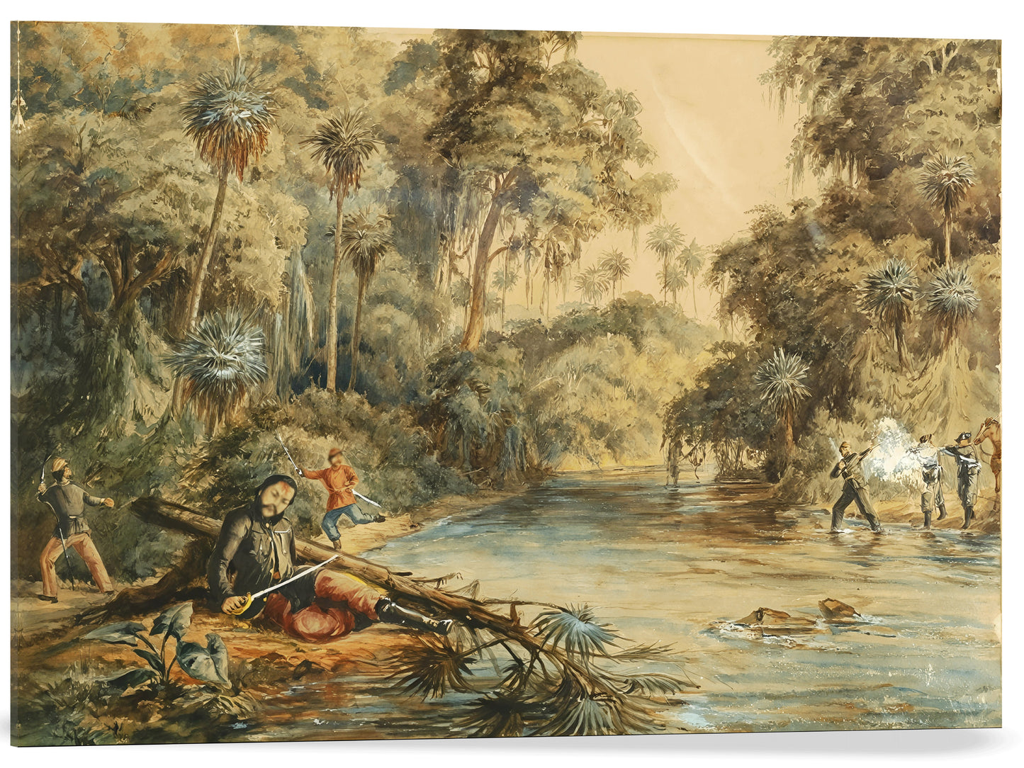 MUERTE DE LÓPEZ EN RÍO AQUIDABÁN