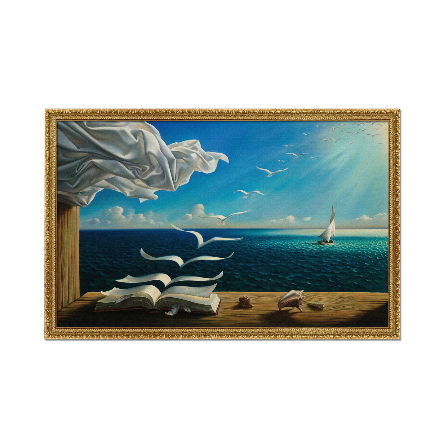 EL LIBRO EN LAS OLAS DEL VELERO