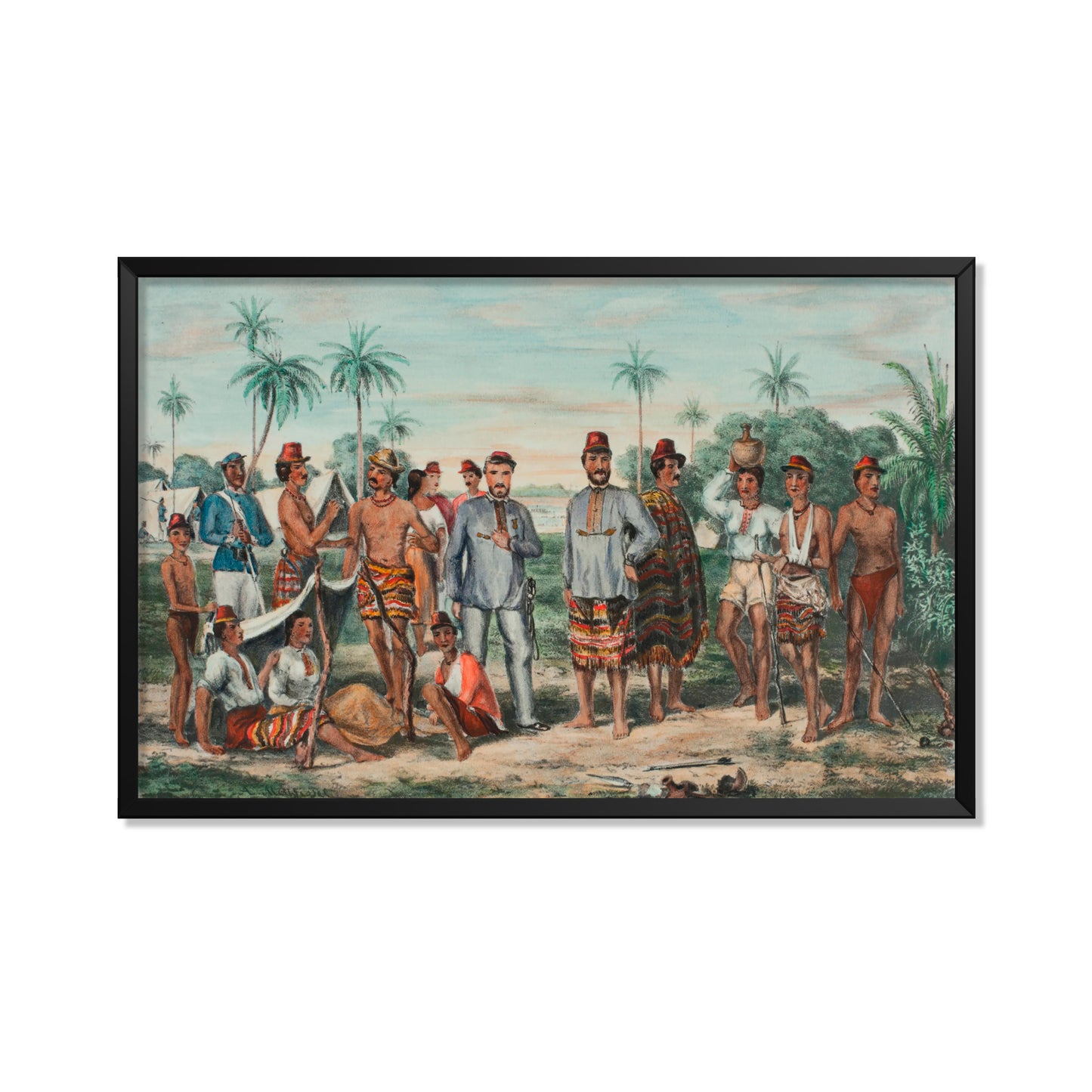 RETRATO DE LOS PRISIONEROS PARAGUAYOS TOMADOS EN LA LOMA VALENTINA