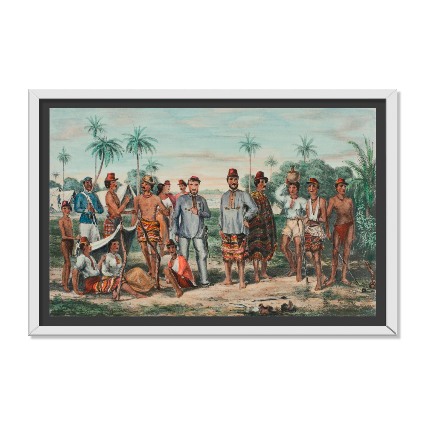 RETRATO DE LOS PRISIONEROS PARAGUAYOS TOMADOS EN LA LOMA VALENTINA