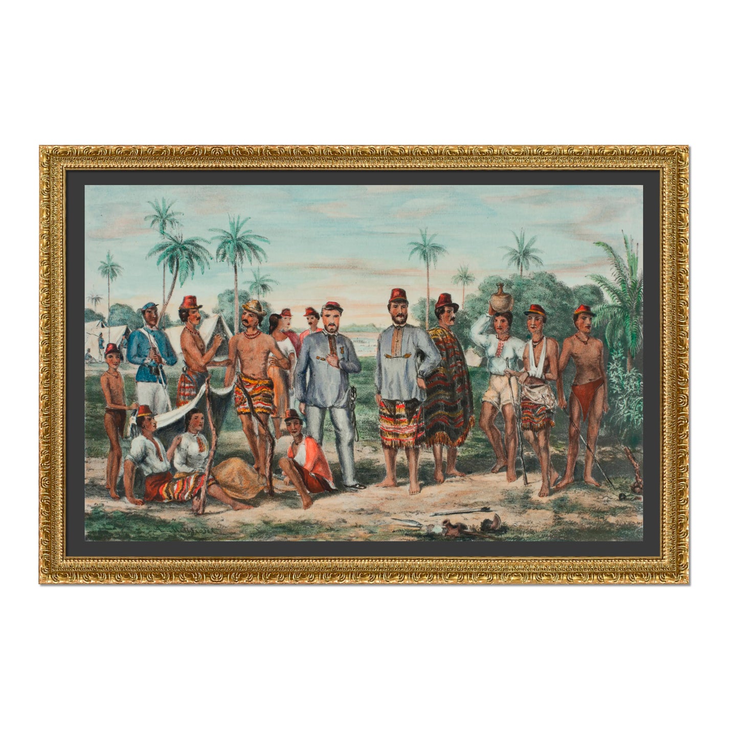 RETRATO DE LOS PRISIONEROS PARAGUAYOS TOMADOS EN LA LOMA VALENTINA