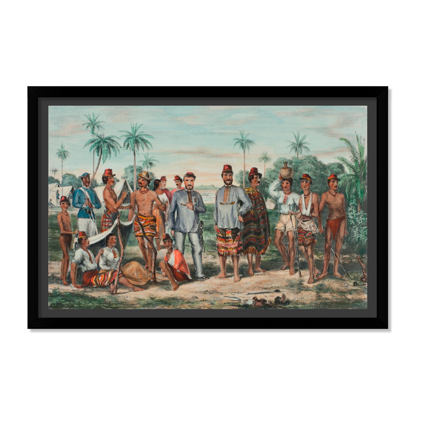 RETRATO DE LOS PRISIONEROS PARAGUAYOS TOMADOS EN LA LOMA VALENTINA