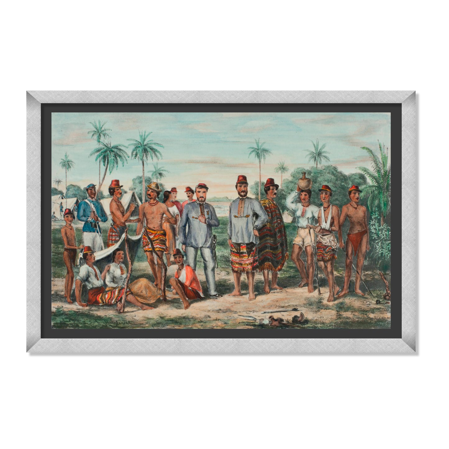 RETRATO DE LOS PRISIONEROS PARAGUAYOS TOMADOS EN LA LOMA VALENTINA