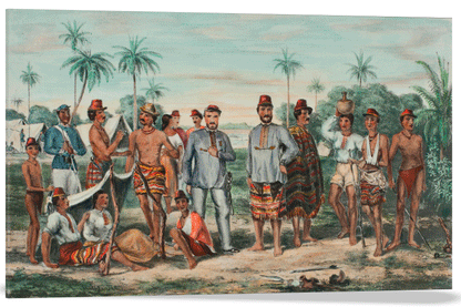 RETRATO DE LOS PRISIONEROS PARAGUAYOS TOMADOS EN LA LOMA VALENTINA