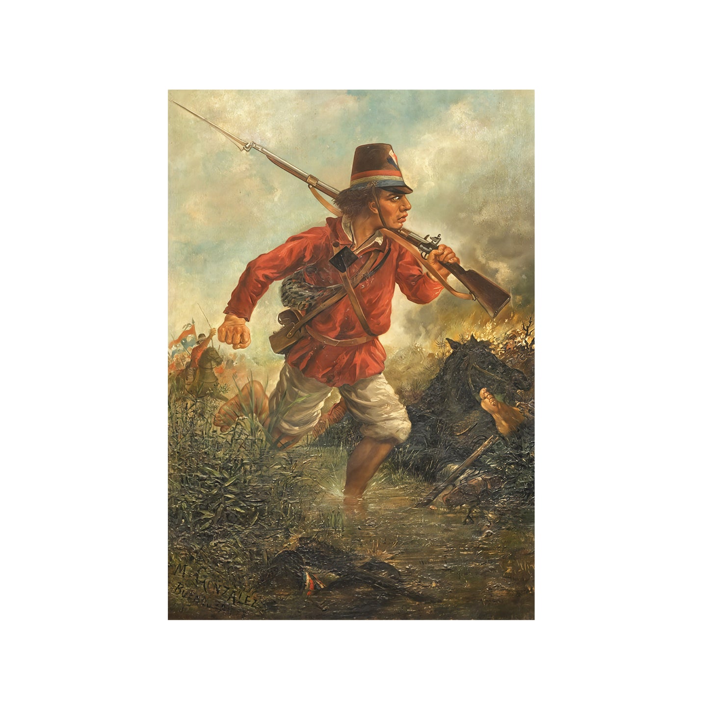 SOLDADO PARAGUAYO EN AVANZADA