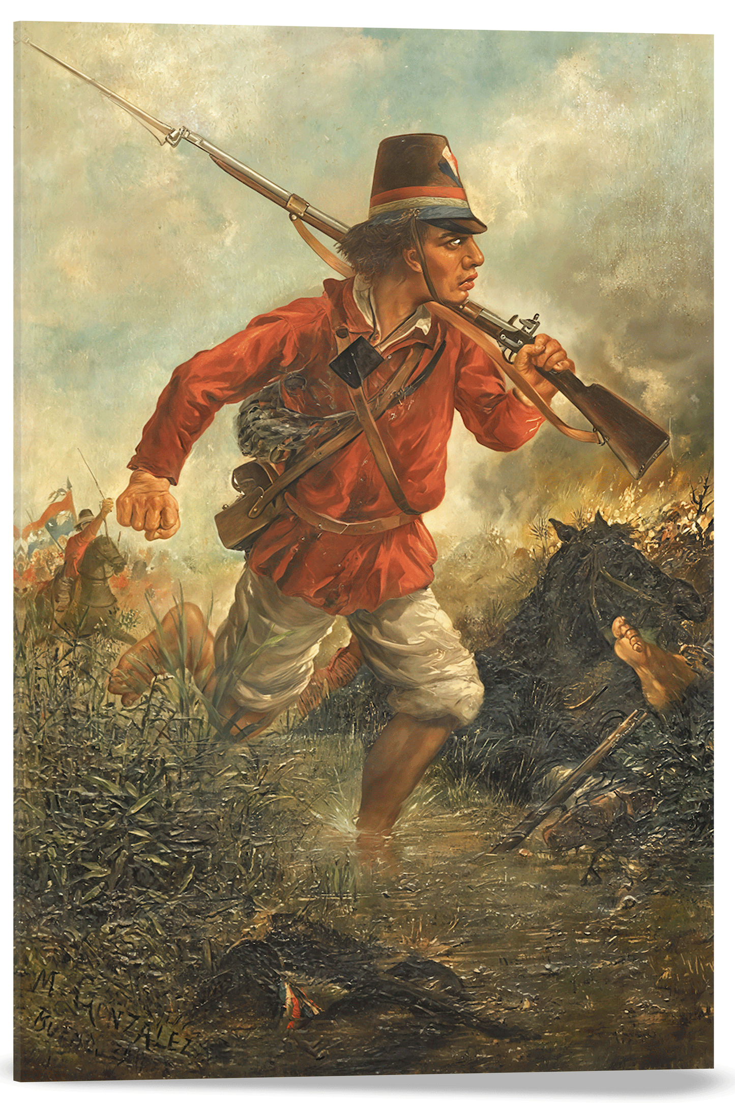 SOLDADO PARAGUAYO EN AVANZADA