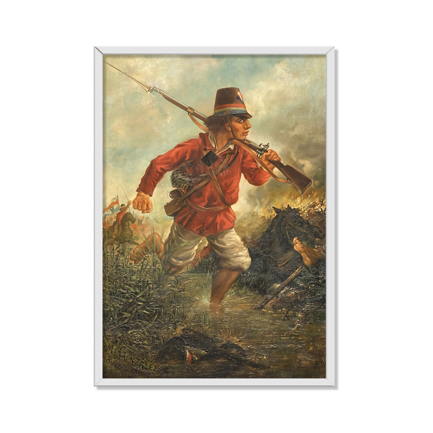 SOLDADO PARAGUAYO EN AVANZADA