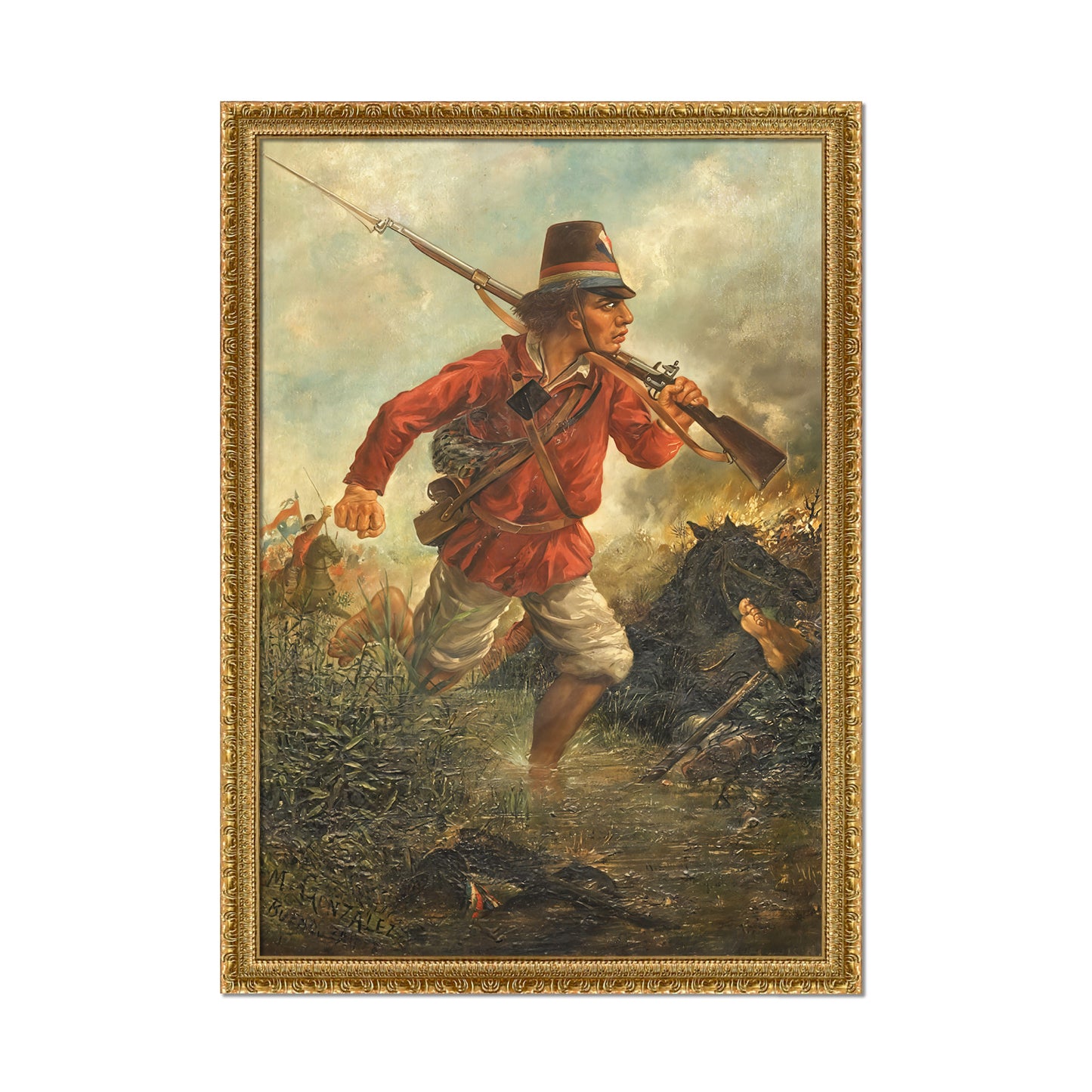 SOLDADO PARAGUAYO EN AVANZADA