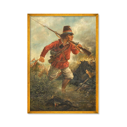 SOLDADO PARAGUAYO EN AVANZADA