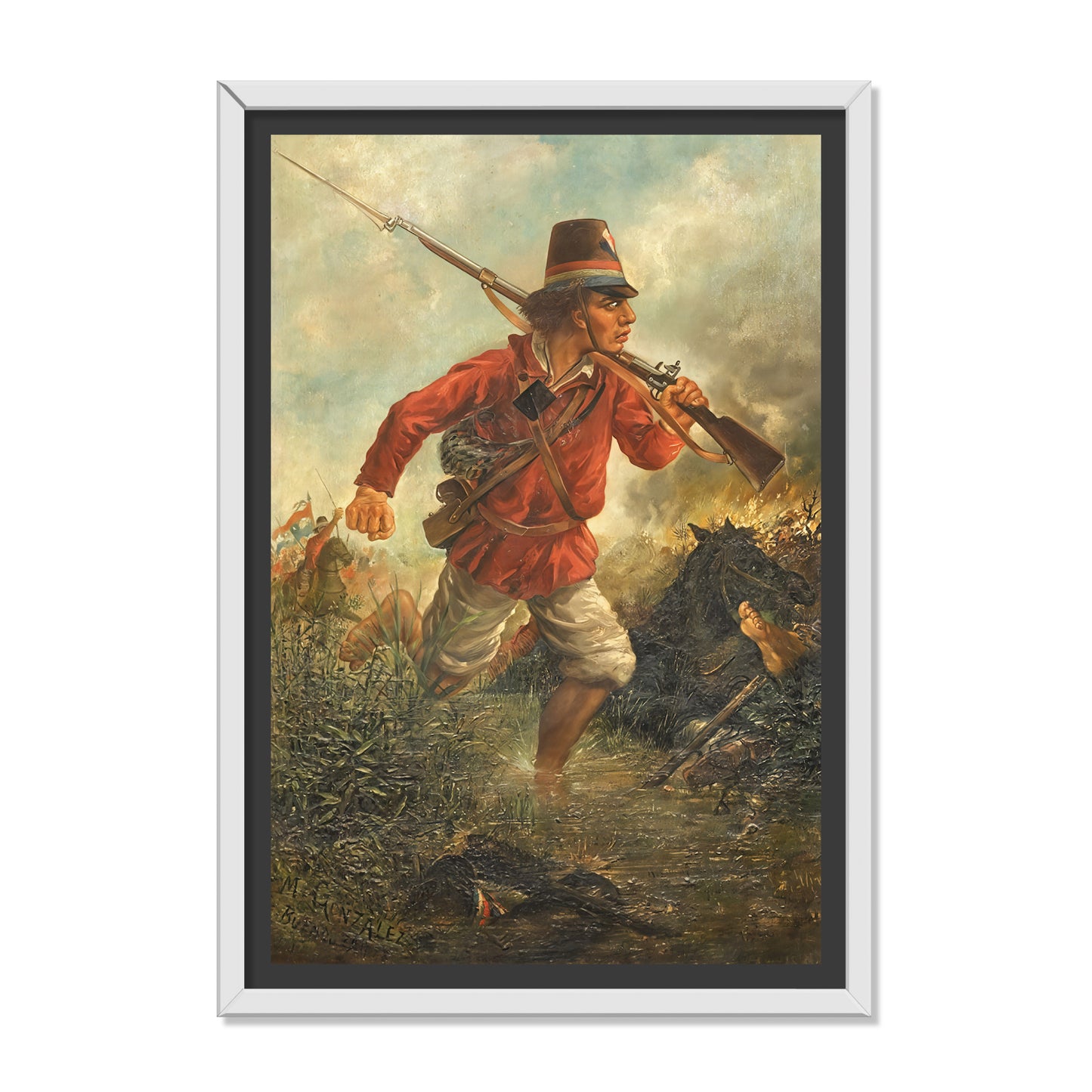 SOLDADO PARAGUAYO EN AVANZADA