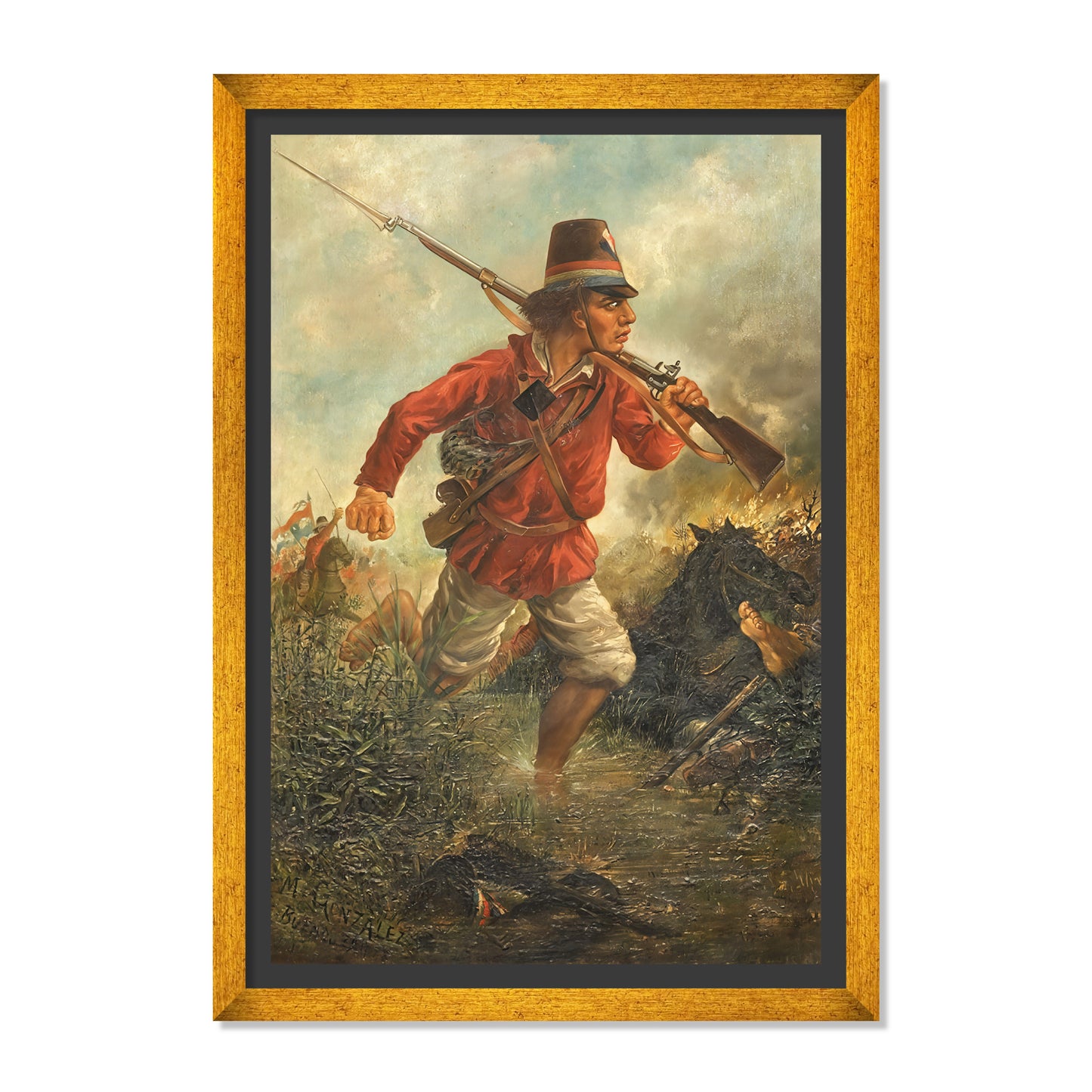 SOLDADO PARAGUAYO EN AVANZADA