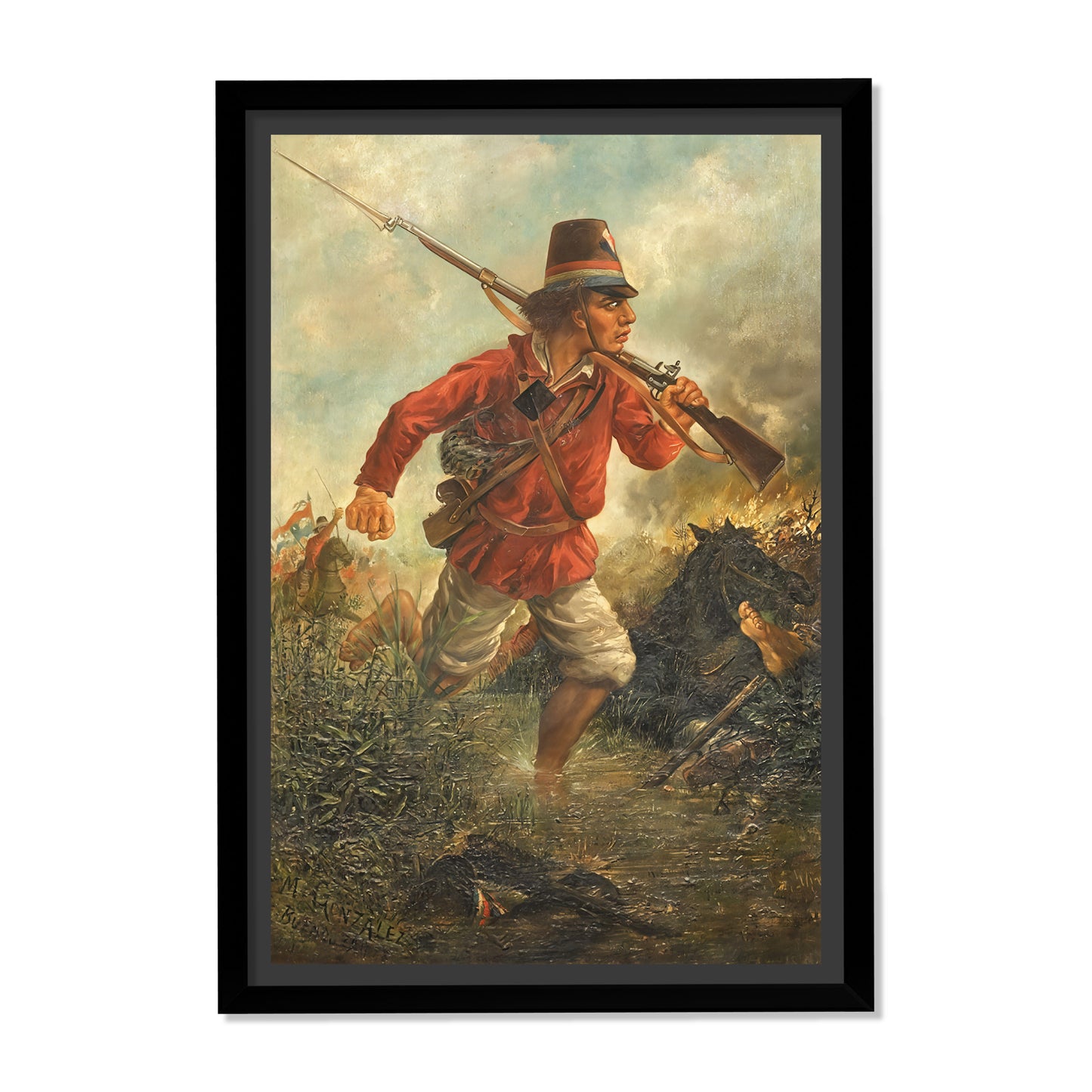 SOLDADO PARAGUAYO EN AVANZADA