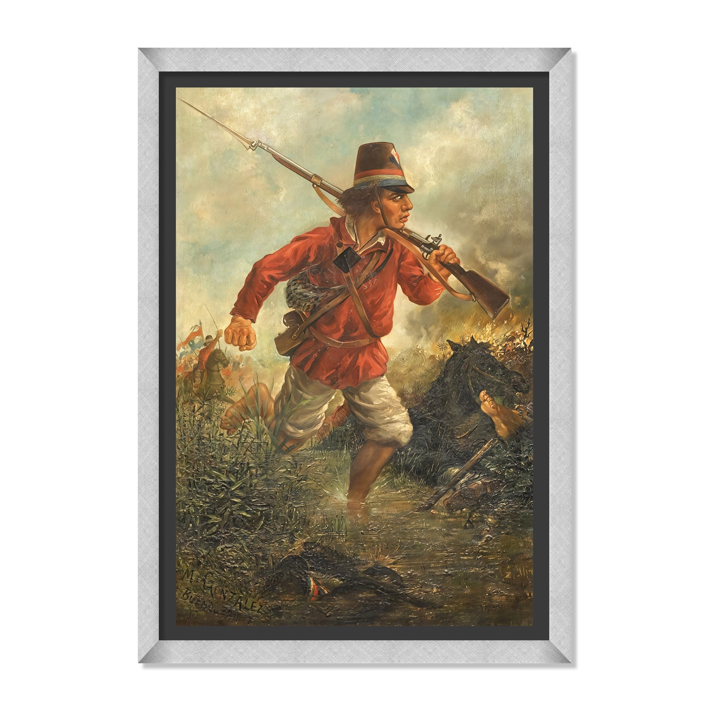 SOLDADO PARAGUAYO EN AVANZADA