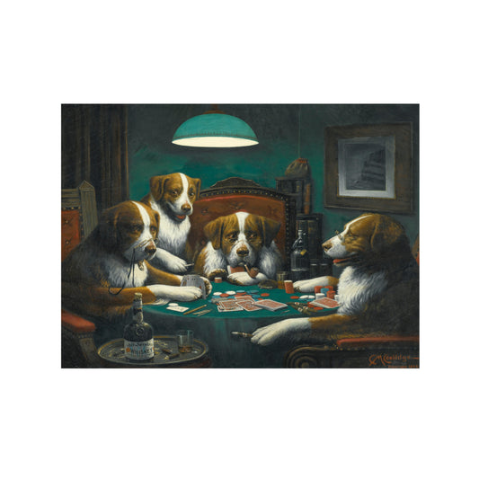 PERROS JUGANDO AL PÓQUER