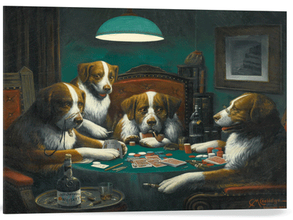 PERROS JUGANDO AL PÓQUER