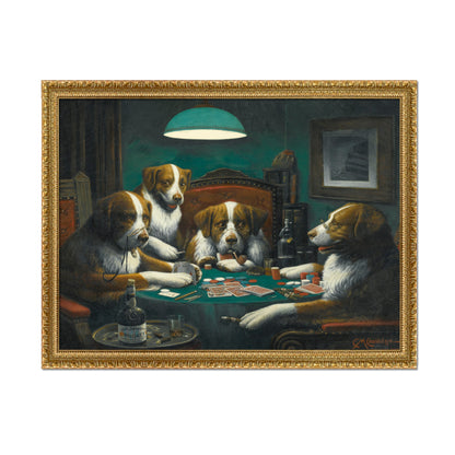 PERROS JUGANDO AL PÓQUER