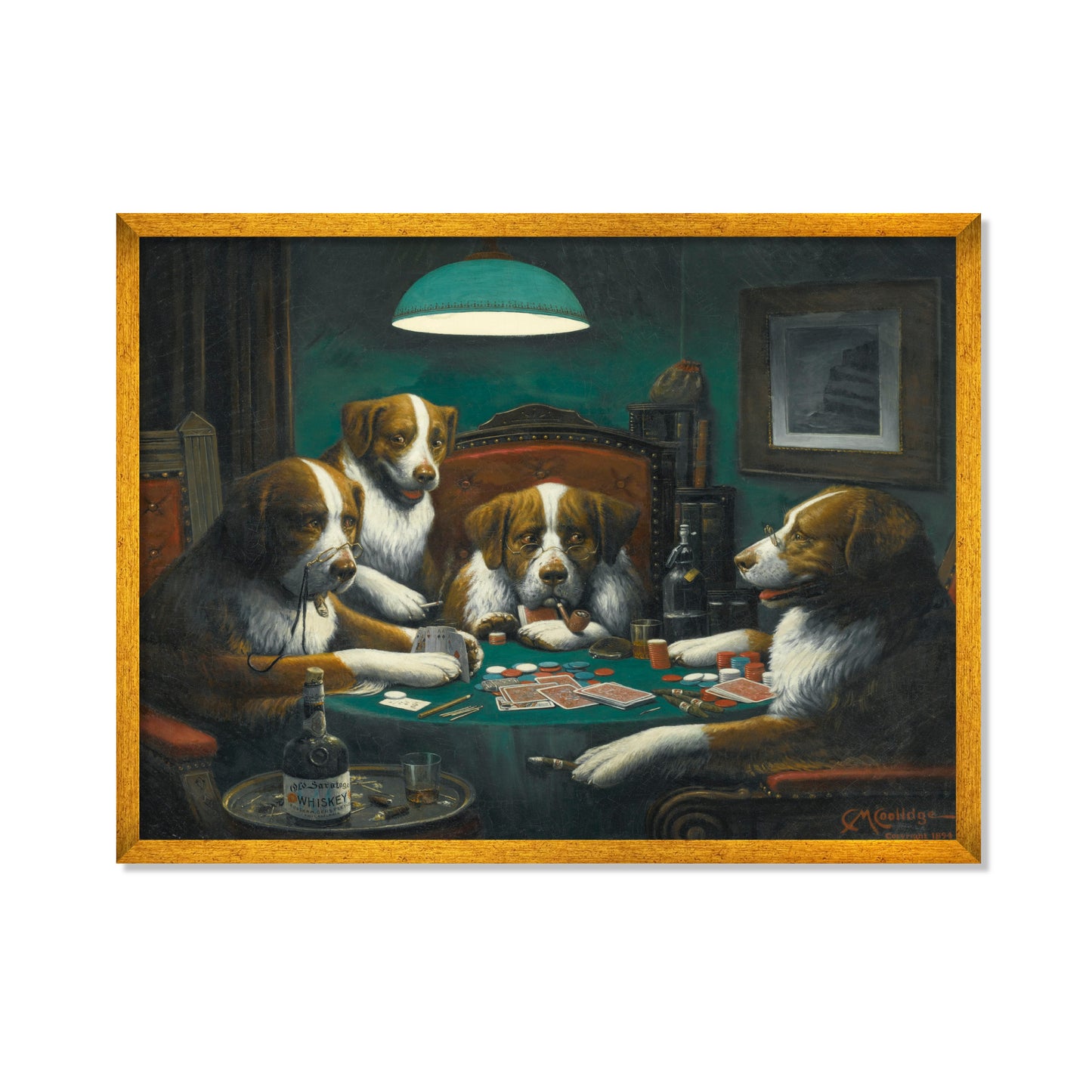 PERROS JUGANDO AL PÓQUER