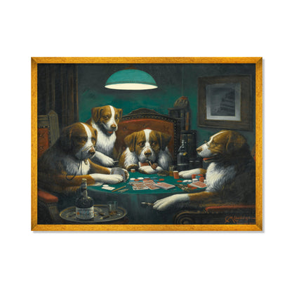 PERROS JUGANDO AL PÓQUER