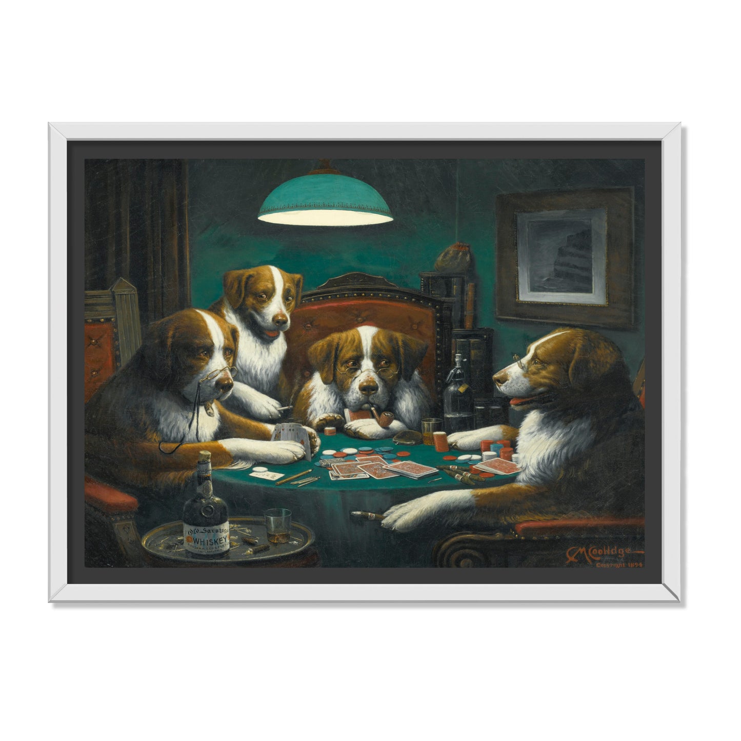 PERROS JUGANDO AL PÓQUER