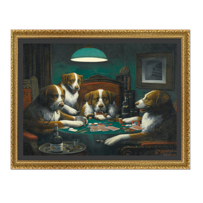 PERROS JUGANDO AL PÓQUER