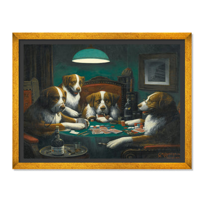PERROS JUGANDO AL PÓQUER
