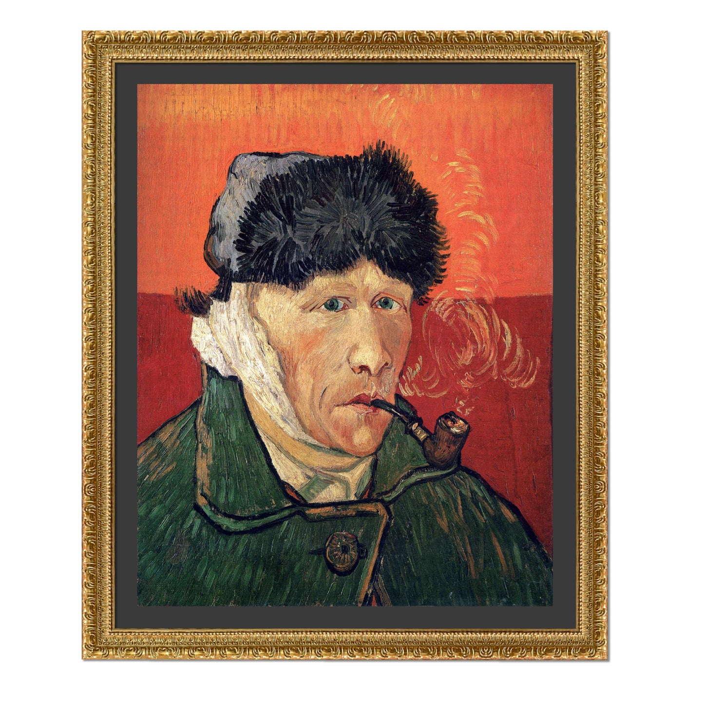 AUTORRETRATO CON LA OREJA VENDADA Y PIPA