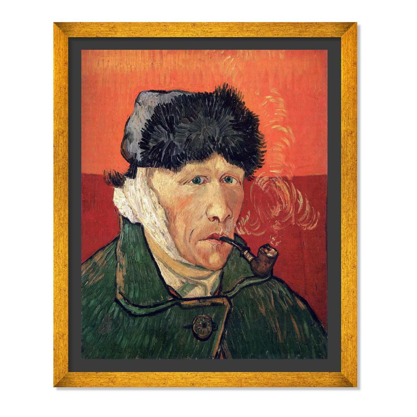 AUTORRETRATO CON LA OREJA VENDADA Y PIPA