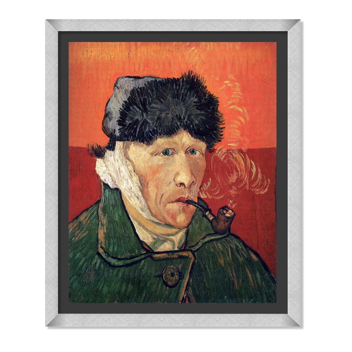 AUTORRETRATO CON LA OREJA VENDADA Y PIPA