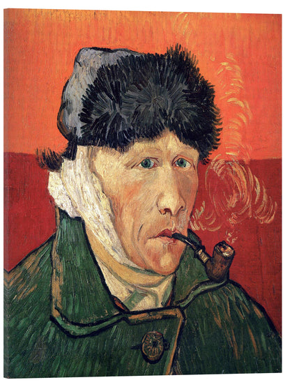 AUTORRETRATO CON LA OREJA VENDADA Y PIPA