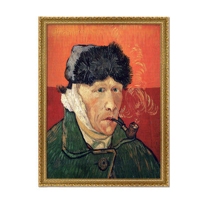 AUTORRETRATO CON LA OREJA VENDADA Y PIPA
