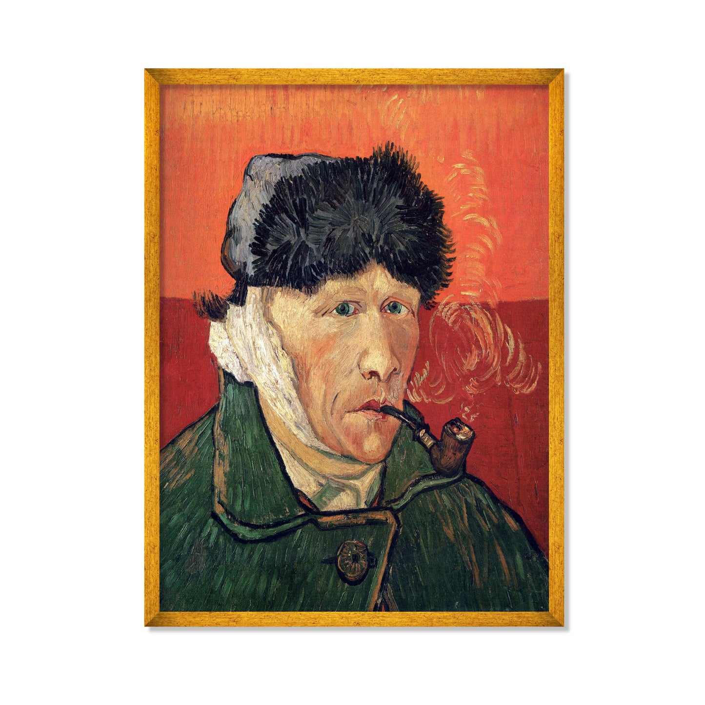 AUTORRETRATO CON LA OREJA VENDADA Y PIPA