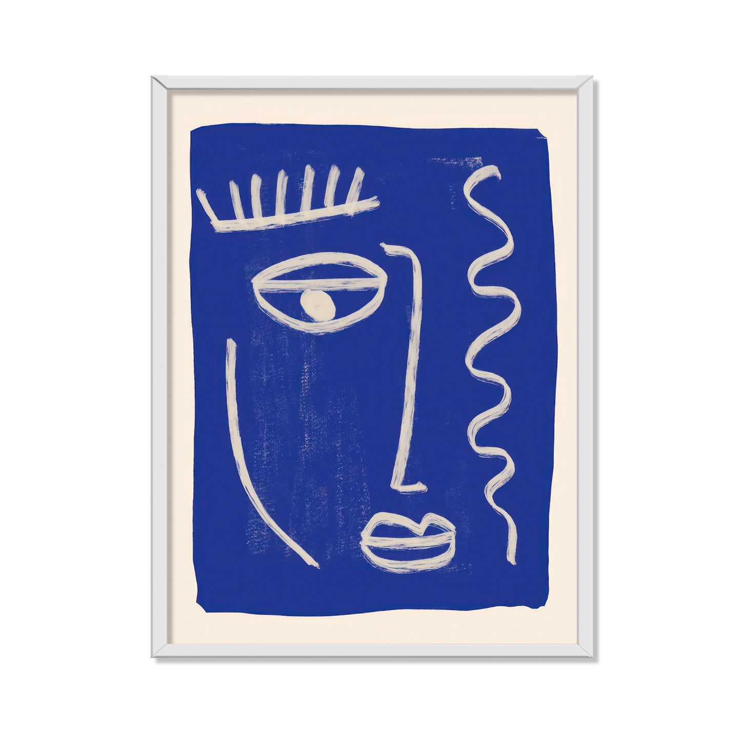 SILUETA ORGÁNICA EN AZUL COBALTO