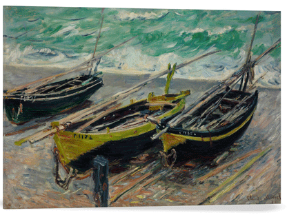 TRES BARCOS DE PESCA